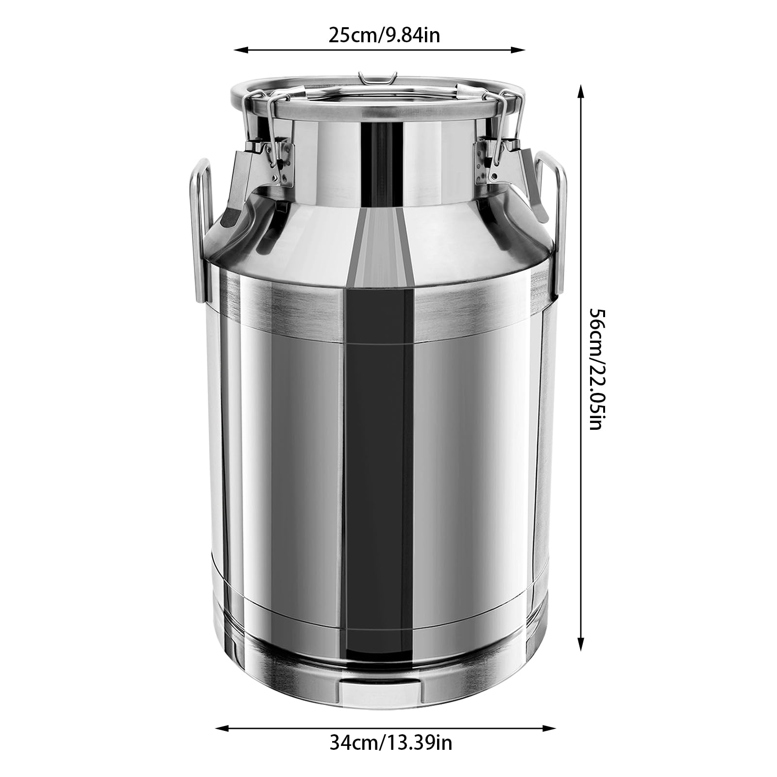 Amazon | 20L/30L/40L/50L/60L ステンレス ミルク缶 ミルク